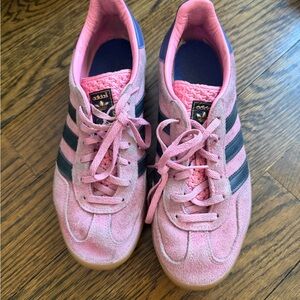 Adidas Gazelles pink and navy